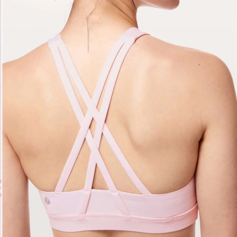lululemon athletica Light Pink High-Neck Tank Sports Bra